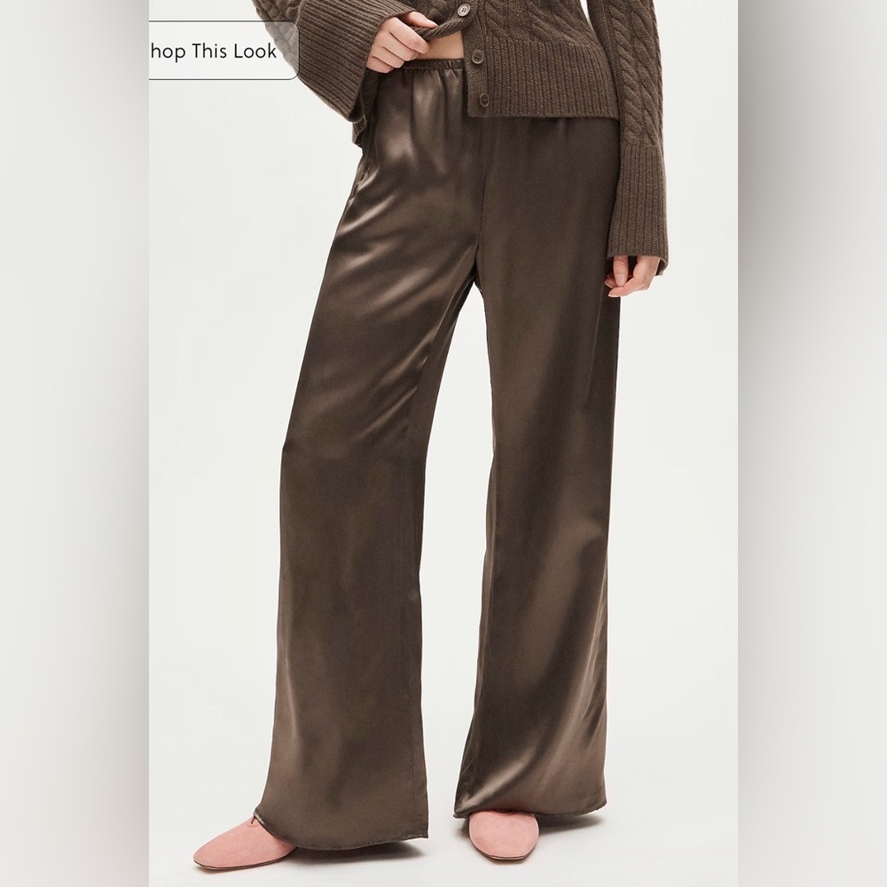 Primark Mocha Satin Pants